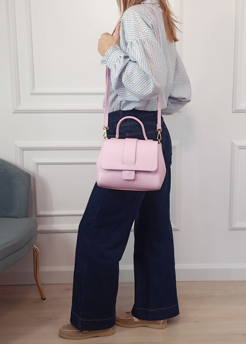 Geanta barbie roz din piele naturala 1047 123 [2]