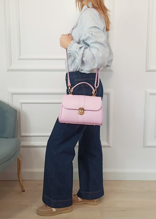 Geanta barbie roz din piele naturala 1724 132 [2]