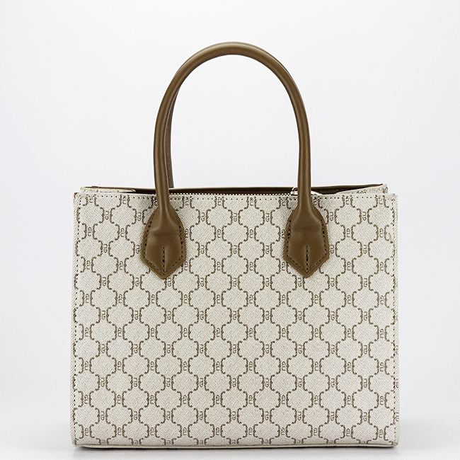 Geanta bej cu imprimeu maro Acacia Paris G-24254 12 [4]