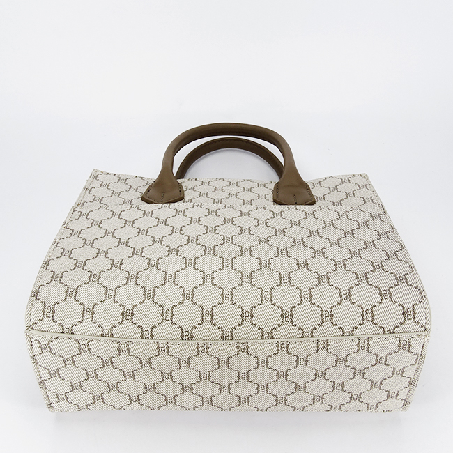 Geanta bej cu imprimeu maro Acacia Paris G-24254 12 [5]