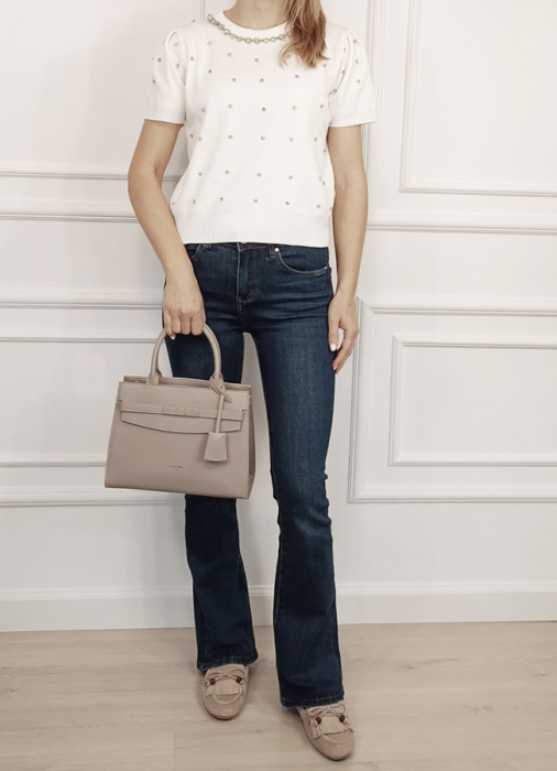 Geanta bej de dama David Jones CM7348-2 13 [2]