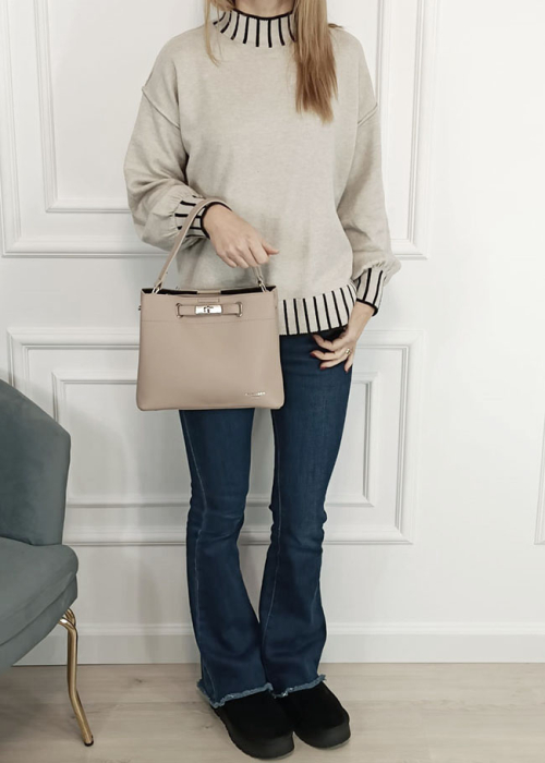 Geanta bej medie Flora&CO Paris F8510 M3 [2]