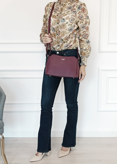 Geanta bordeaux casual Flora&CO Paris F2516 M9 [2]
