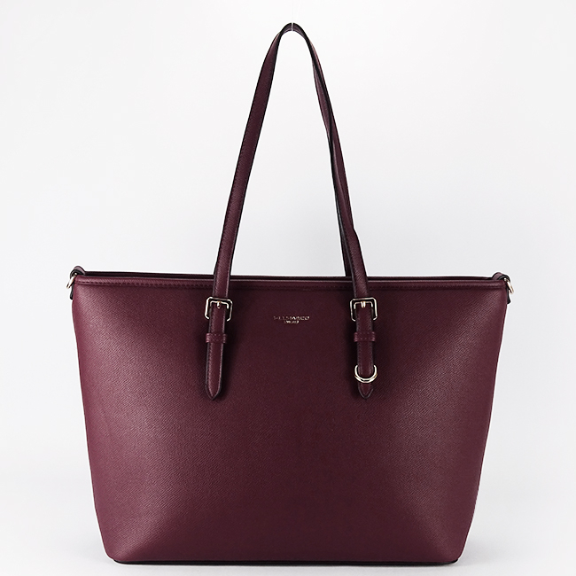 Geanta bordeaux FloraCo Paris de talie mare F1808 16