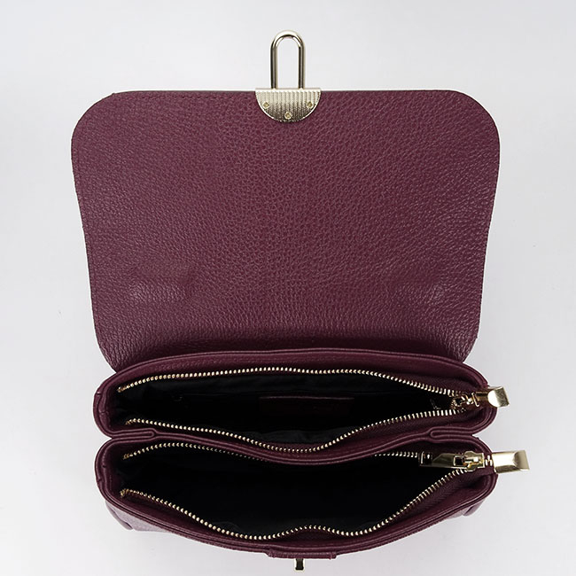 Geanta bordo din piele naturala 1724 132 [8]