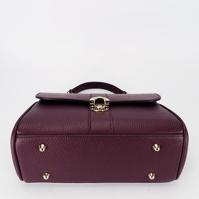 Geanta bordo din piele naturala 1724 132 [7]