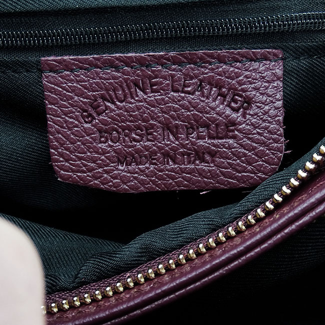 Geanta bordo din piele naturala 1724 132 [10]