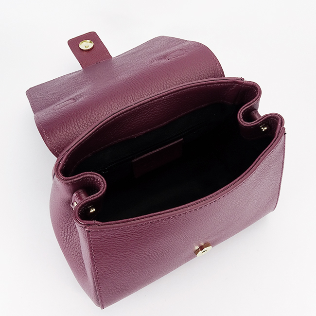 Geanta burgundy din piele naturala 1047 123 [10]