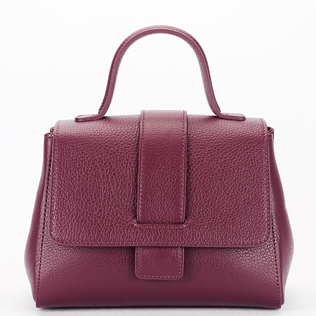 Geanta burgundy din piele naturala 1047 123