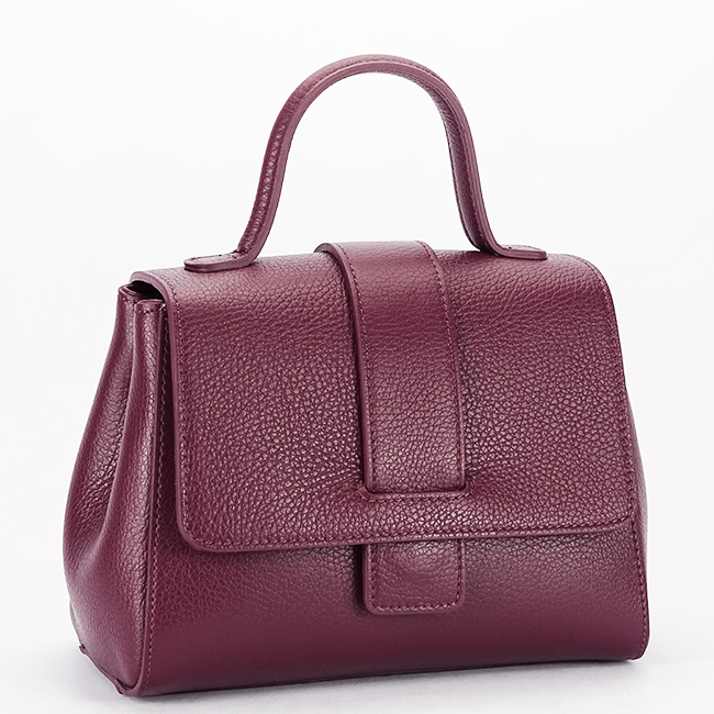 Geanta burgundy din piele naturala 1047 123 [3]