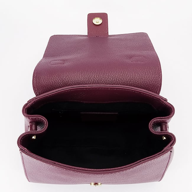 Geanta burgundy din piele naturala 1047 123 [9]