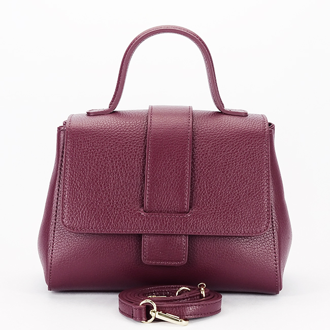 Geanta burgundy din piele naturala 1047 123 [7]