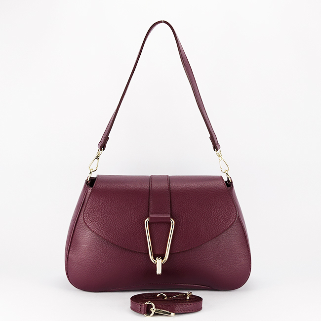 Geanta burgundy din piele naturala 1755 125 [6]