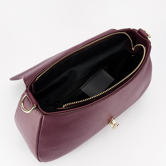 Geanta burgundy din piele naturala 1755 125 [8]