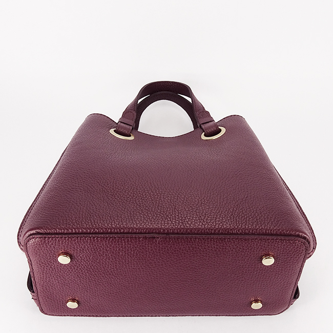 Geanta burgundy medie din piele naturala 8916 129 [5]