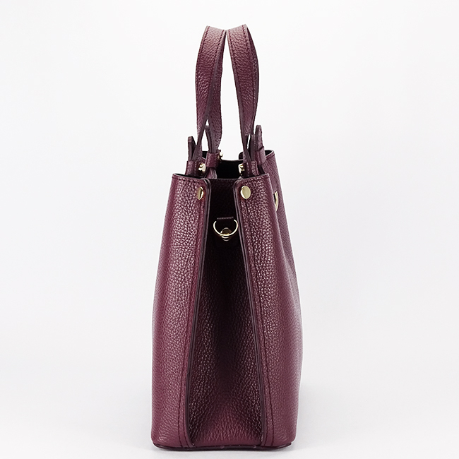 Geanta burgundy medie din piele naturala 8916 129 [3]
