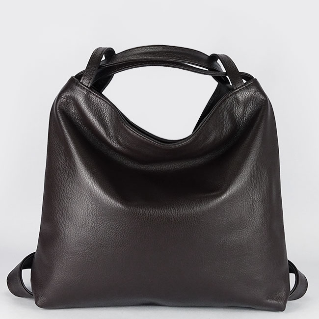 Geanta cafenie din piele naturala 2 in 1 8919 132 [6]