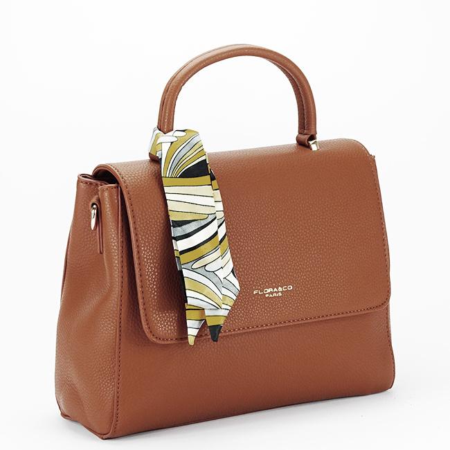 Geanta camel Flora&Co Paris cu esarfa FS1026 14 [3]