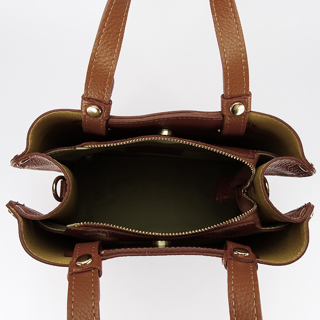 Geanta camel medie din piele naturala 8916 129 [8]