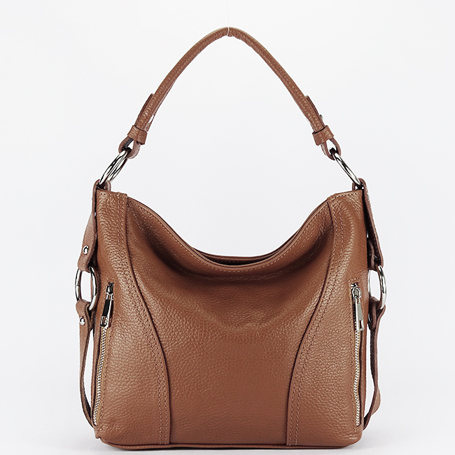 Geanta camel medie din piele naturala 8931 124