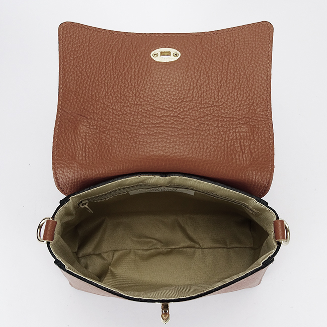 Geanta camel mica din piele naturala 1523 120 [7]