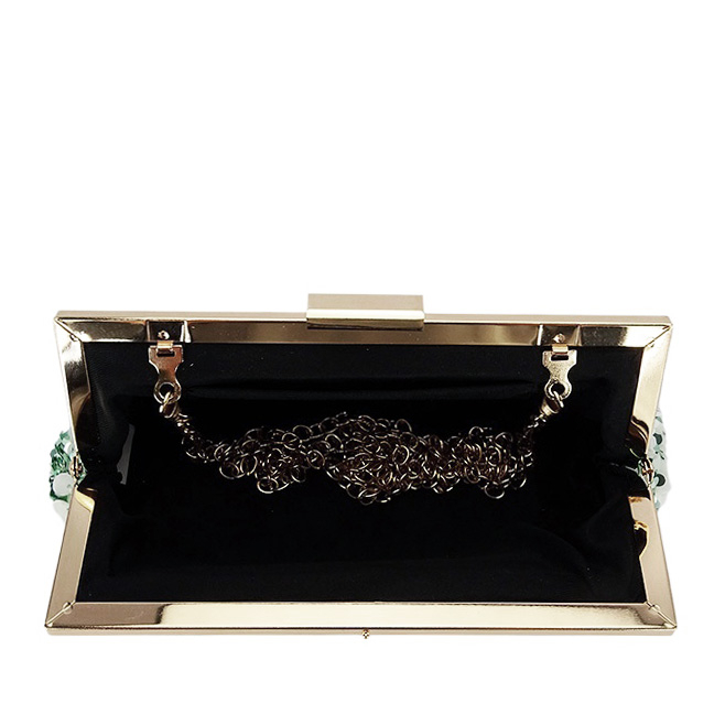 Geanta clutch alb/verde cu paiete BMN-1248 06 [6]