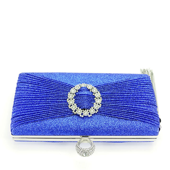 Geanta clutch cu brosa BYH8815 05 Albastru [7]
