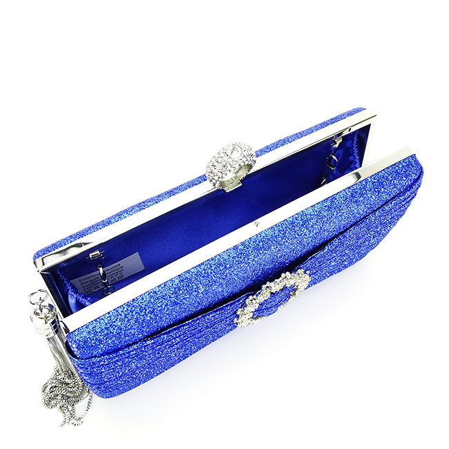 Geanta clutch cu brosa BYH8815 05 Albastru [9]