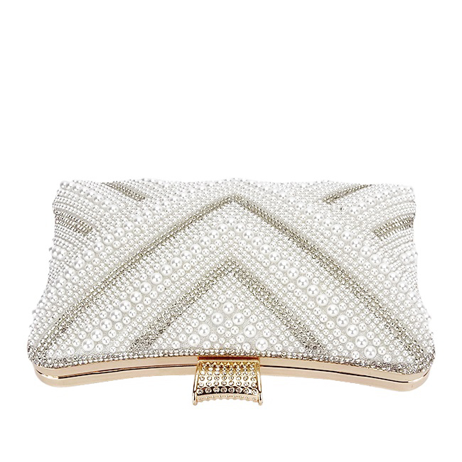 Geanta clutch arginite cu perle ABYH-866 01 [7]