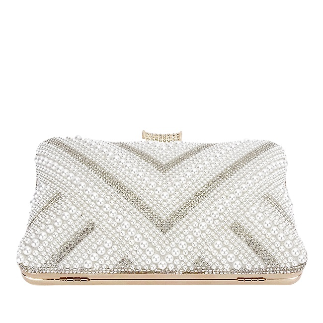Geanta clutch arginite cu perle ABYH-866 01 [6]