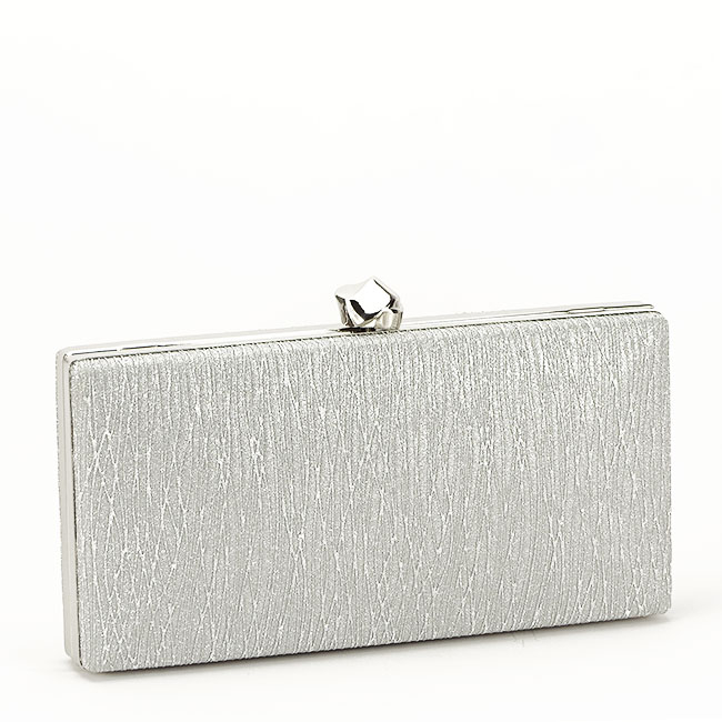 Geanta clutch cu sclipici BYH809 -06 Argintiu [2]