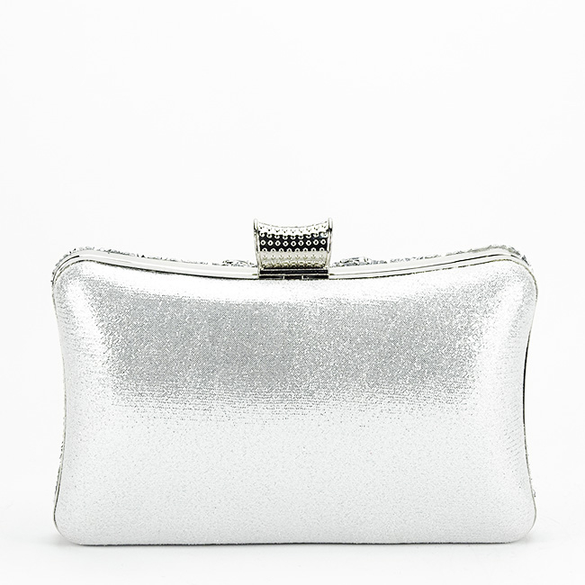 Clutch elegant auriu decorat cu pietre [4]