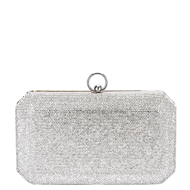 Geanta clutch argintiu cu pietricele BCK-1110 05 [4]