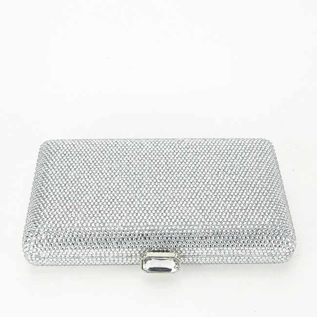 Geanta clutch argintiu cu pietricele BJH-715 06 [4]