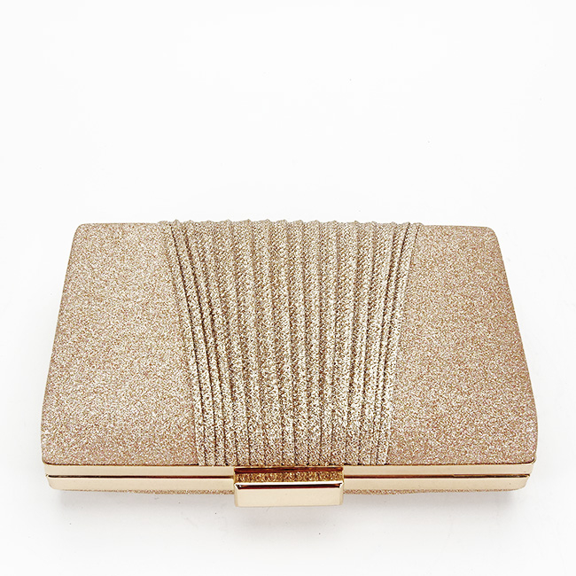 Geanta clutch auriu roze cu sclipici 1009 05 [5]