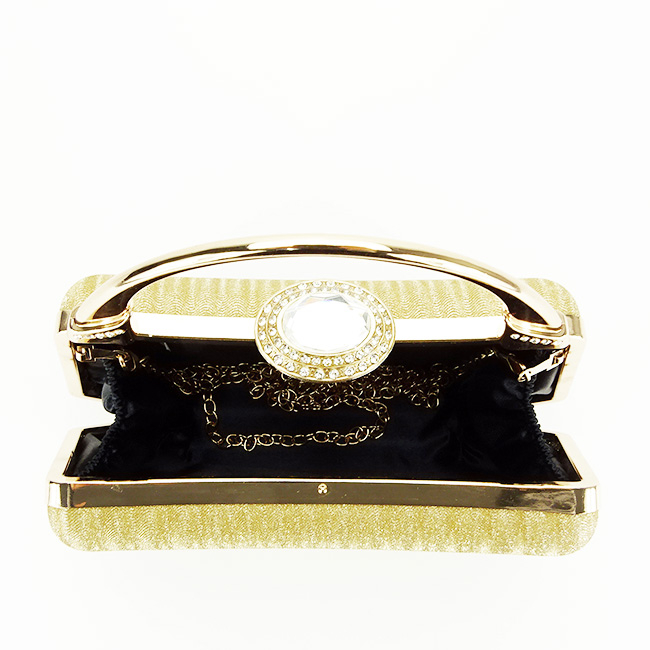 Geanta clutch aurie cu cristale si sclipici 55461 06 [6]