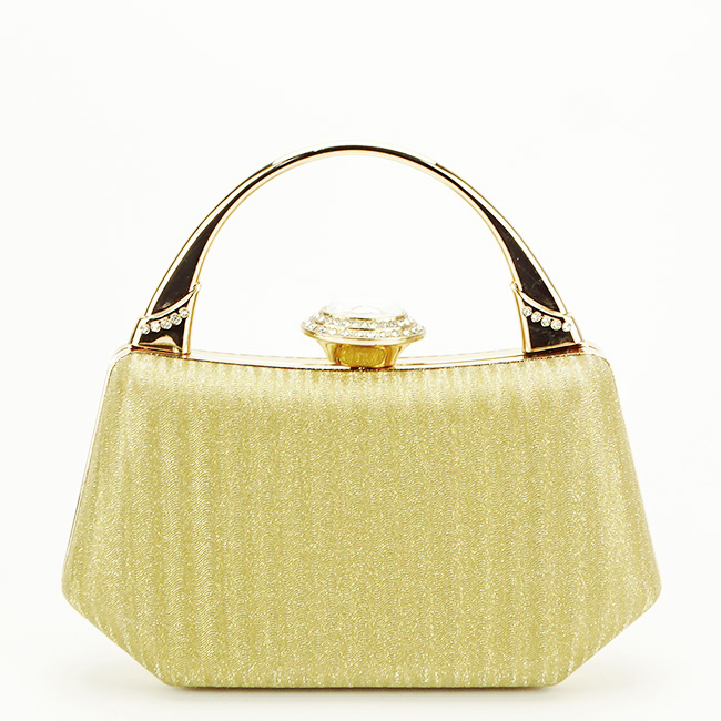 Geanta clutch aurie cu cristale si sclipici 55461 06 [3]