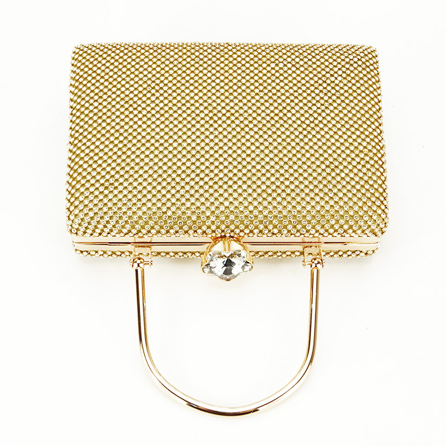 Geanta clutch aurie cu pietricele BYH-877 05 [6]