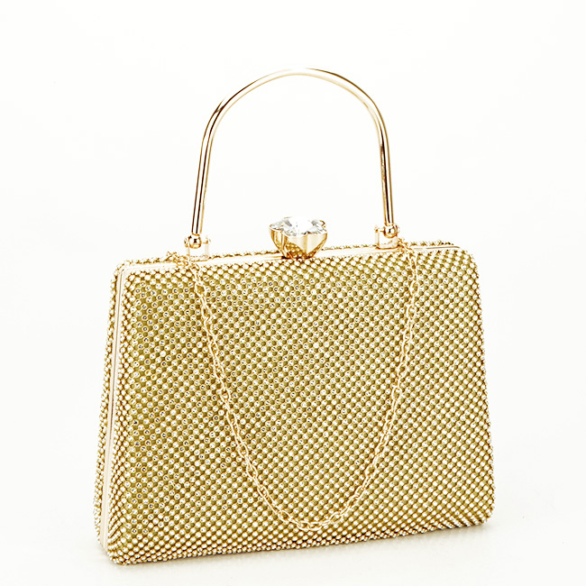 Geanta clutch aurie cu pietricele BYH-877 05 [3]