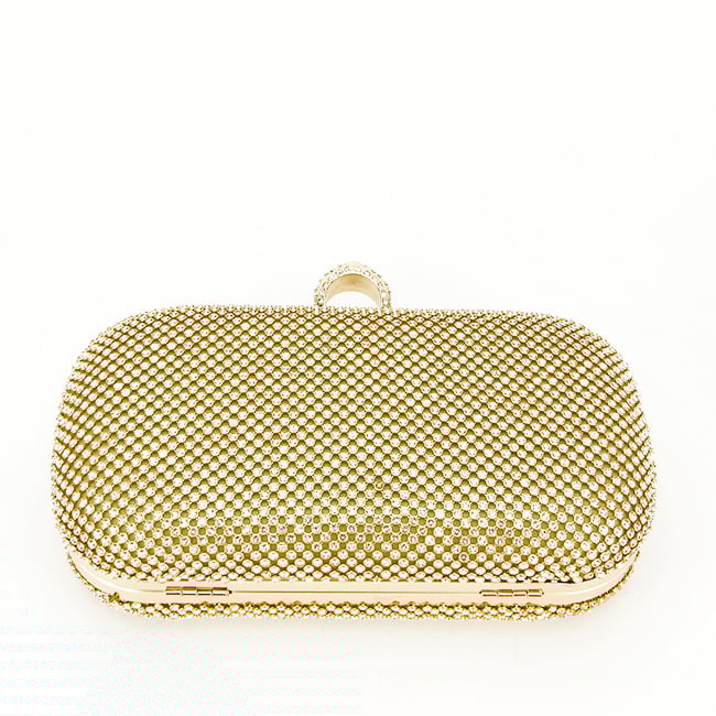 Geanta clutch cu pietricele BFL-1061 05 Auriu [5]