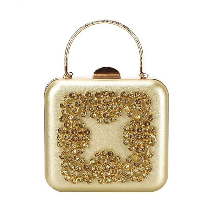 Geanta clutch auriu Ingrid