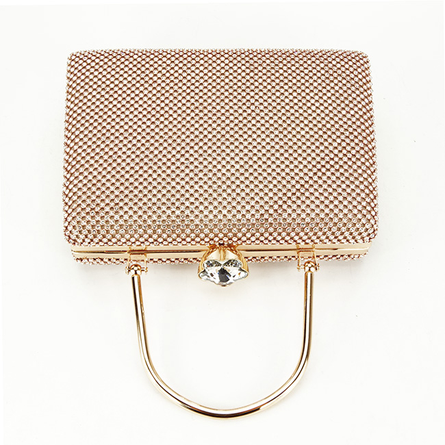 Geanta clutch auriu roze cu pietricele BYH-877 05 [7]