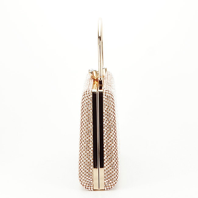 Geanta clutch auriu roze cu pietricele BYH-877 05 [3]