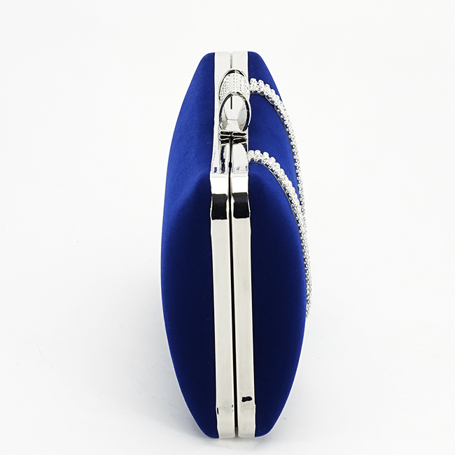 Geanta clutch bleumarin din catifea 1007 01 [4]