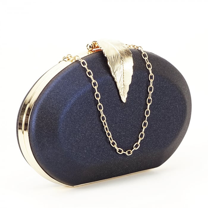 Geanta clutch bleumarin Margareta