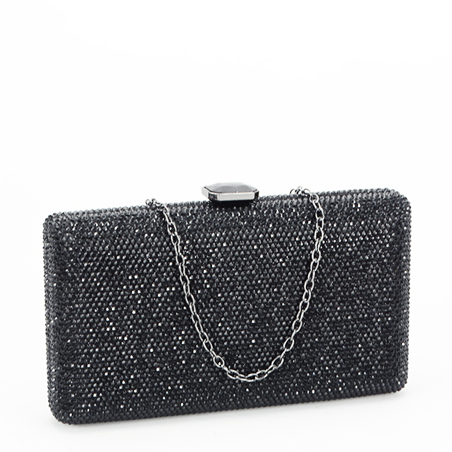 Geanta clutch cu pietricele BJH-715 06 Negru [2]