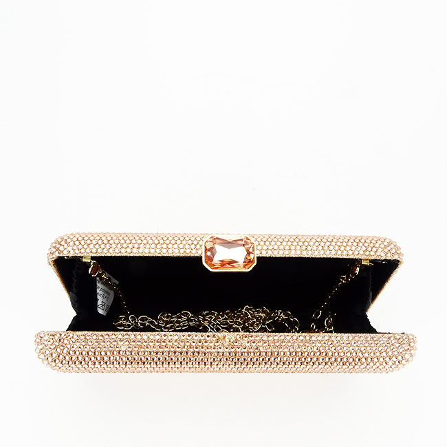 Geanta clutch cu pietricele BJH-715 06 Sampanie [7]