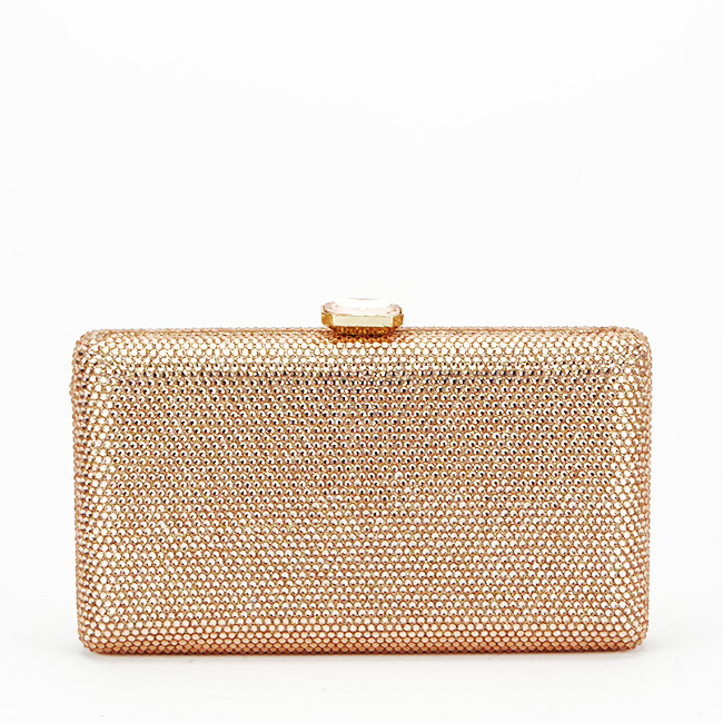 Geanta clutch cu pietricele BJH-715 06 Sampanie [4]