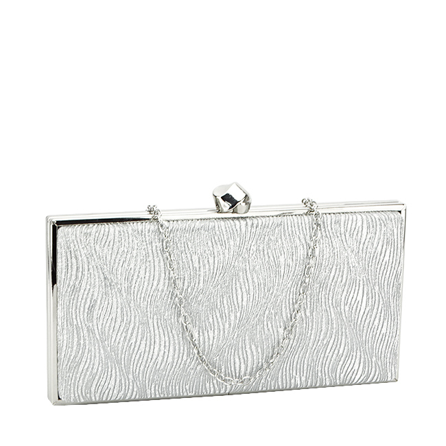 Geanta clutch cu sclipici BYH-856 05 Argintiu [2]