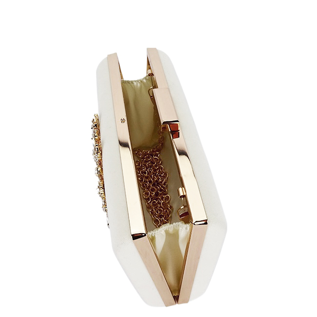 Geanta clutch din catifea bej B18110 05 [8]